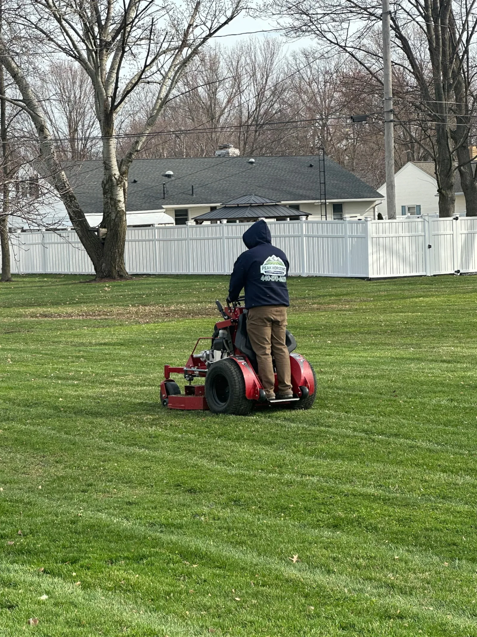 Our story - landscaping crew at work